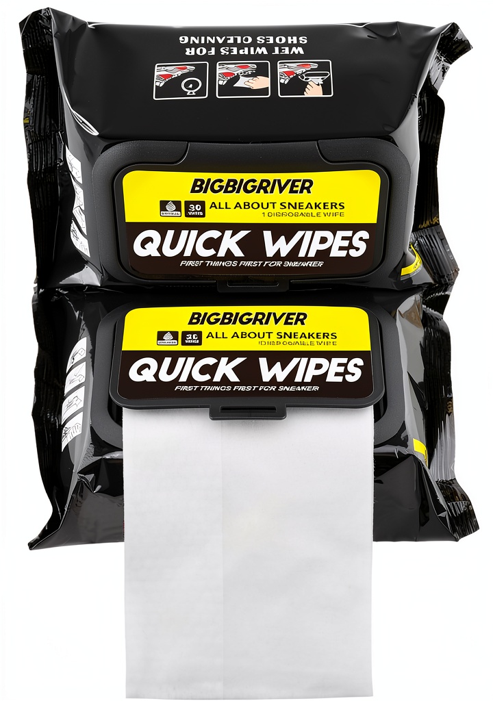 Eco-friendly shoe wipes in a 2-pack