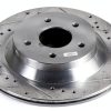 Power Stop Evolution Drill Slot Front Brake Rotor AR8220XPR Cast Iron-3