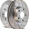 Power Stop Evolution Drill Slot Front Brake Rotor AR8220XPR Cast Iron-0