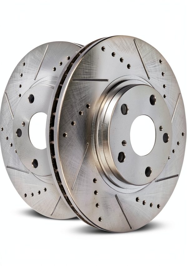 Power Stop Evolution Drill Slot Front Brake Rotor AR8220XPR Cast Iron-0