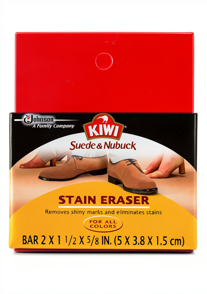 KIWI shoe cleaner being applied to a sneaker