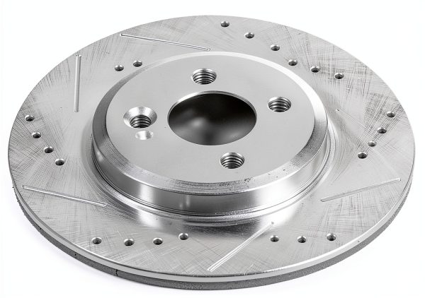 Power Stop Evolution Drill/Slot Brake Rotor Iron Machined Front-2