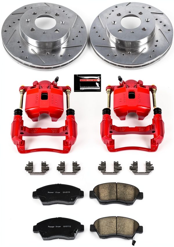 Power Stop Z23 Evolution Sport Front Brake Pad & Rotor Kit Stainless-1