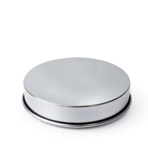 Lab Sieves Pan LVDALAB 304 Stainless Steel 8in Diameter with Lid-3