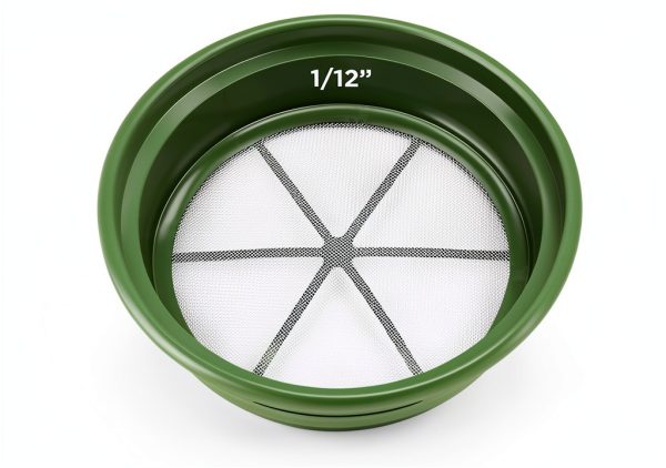 Gold Sifting Classifier 3-Piece Set DRAGONXT 13¼" Stackable Sieves-7