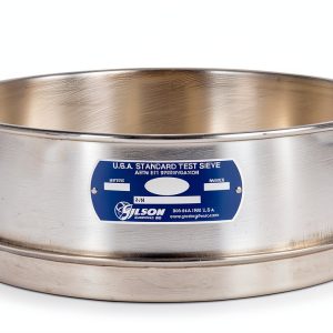 12" Sieve All Stainless Full Height No. 8 - Gilson Lab Sieves-0