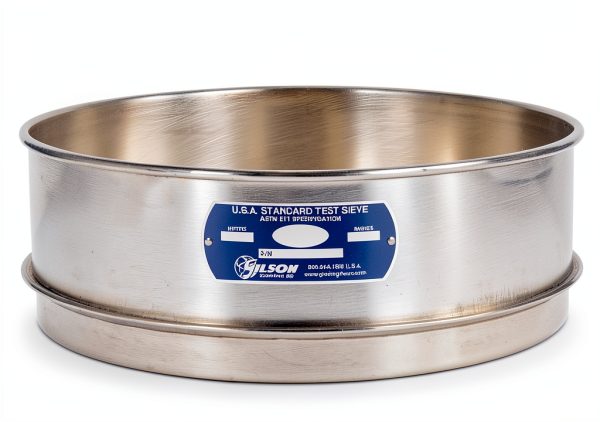 12" Sieve All Stainless Full Height No. 8 - Gilson Lab Sieves-0