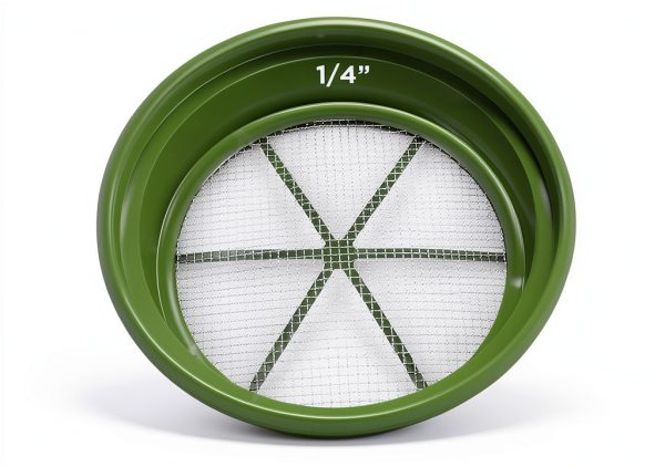 Gold Sifting Classifier 3-Piece Set DRAGONXT 13¼" Stackable Sieves-6