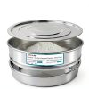 Lab Sieves Pan LVDALAB 304 Stainless Steel 8in Diameter with Lid-2