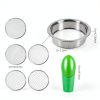 Soil Sieve Stainless Steel Garden Sifter with 5 Mesh Screens - IANFAN-1