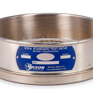 Gilson No. 8 Mesh Sieve - All Stainless Full-Height 8 inch Lab Sieves-0