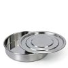 Lab Sieves Pan LVDALAB 304 Stainless Steel 8in Diameter with Lid-4