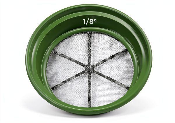 Gold Sifting Classifier 3-Piece Set DRAGONXT 13¼" Stackable Sieves-5