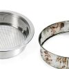 Soil Sieve Stainless Steel Garden Sifter with 5 Mesh Screens - IANFAN-2